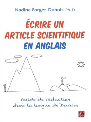 cover image of Ecrire un article scientifique en anglais